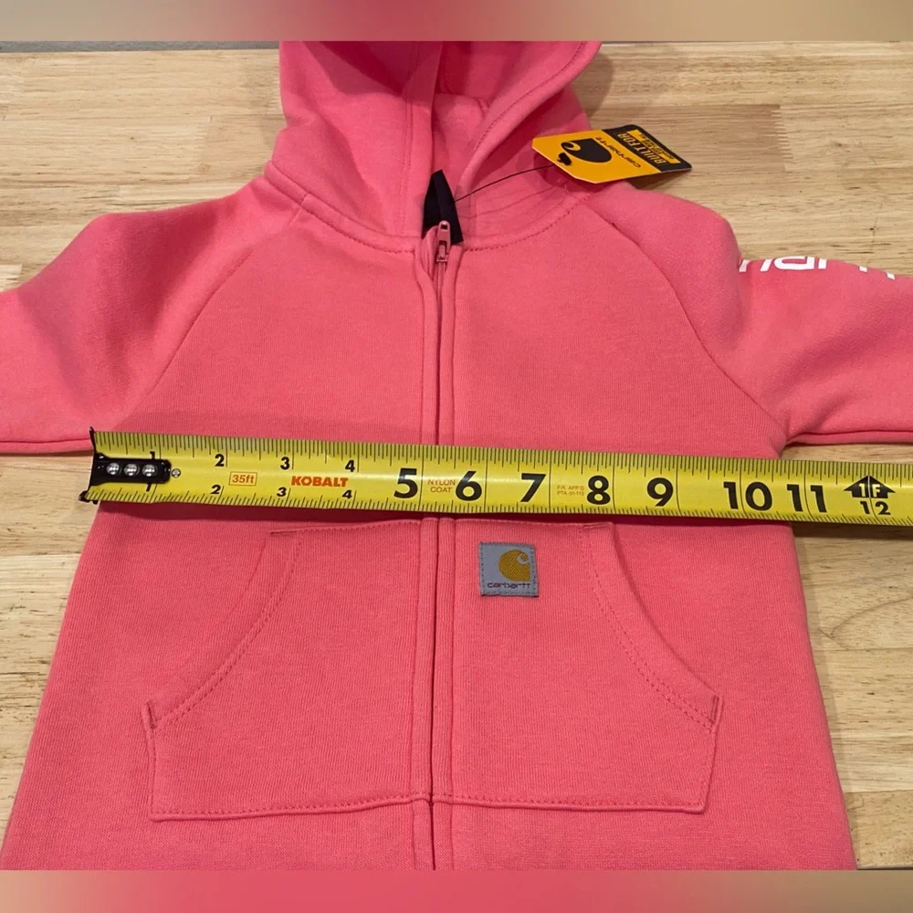 Carhartt Baby girl's Long-Sleeve Zip-Front Hooded Coverall 6 months NWT perfect - Picture 9 of 10